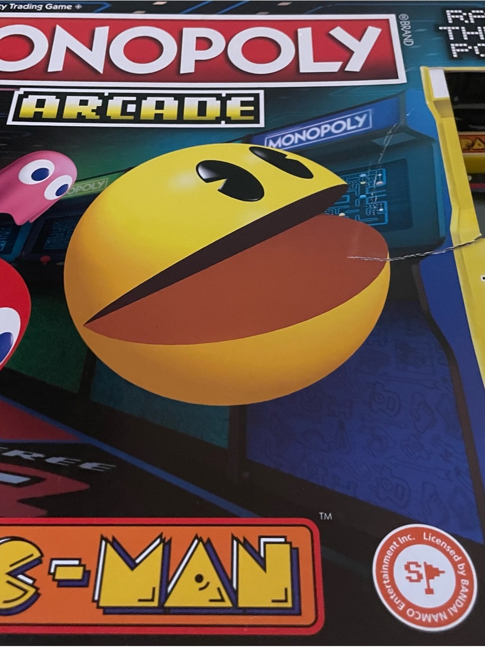 Hasbro Monopoly Arcade PAC-MAN Yellow Game Artwork
